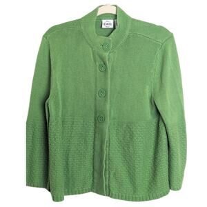 Babydoll Y2K Knit Button Down Cardigan Women's Size Large